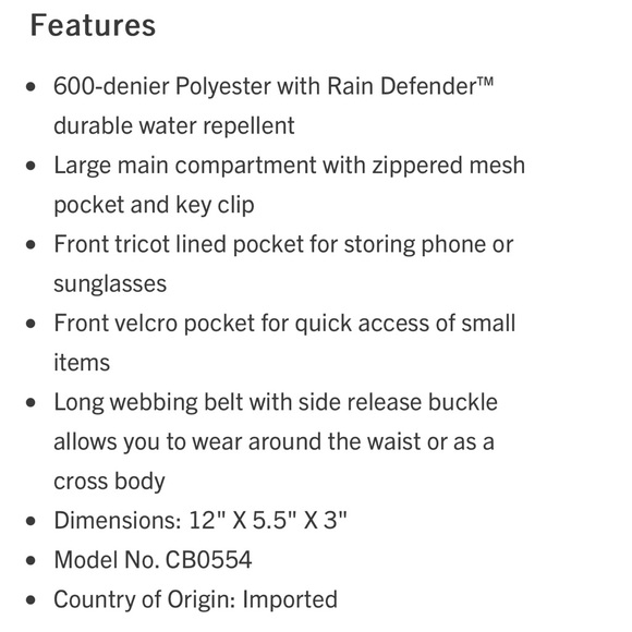 Carhartt Camo Belt Bag with Black Accents - Picture 6 of 6